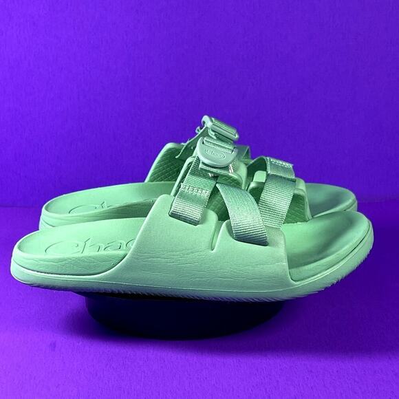 Chaco Chilos Slides-Jade-Kids Size 4 - Picture 1 of 8